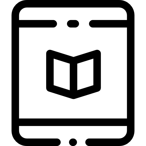 University app technology reading cellphone icon