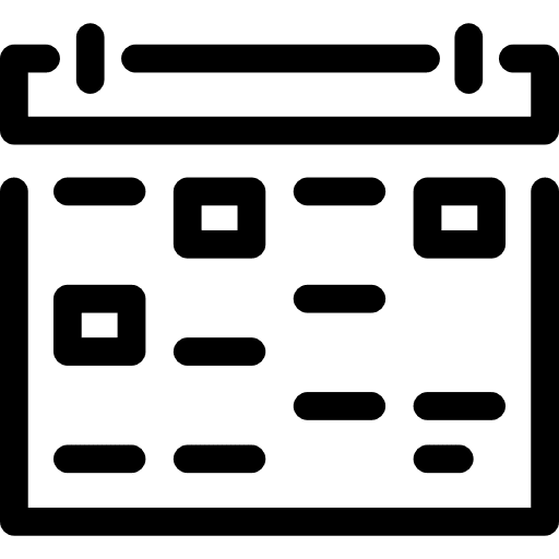 Academic calendar schedule daily calendar wall calendar icon