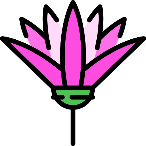 Lotus garden botanical flower icon