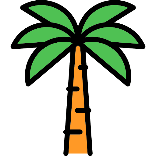 Palm tree summer summertime palm tree icon