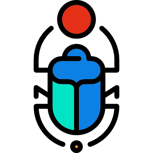 Scarab egyptian symbol scarab icon