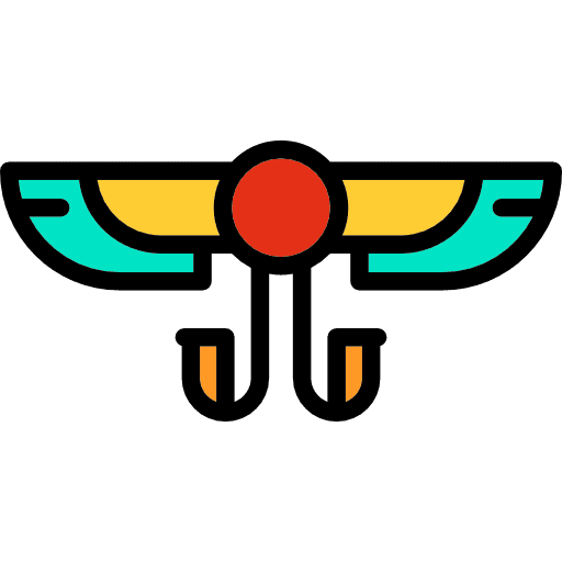 Hieroglyph wings egyptian hieroglyph icon