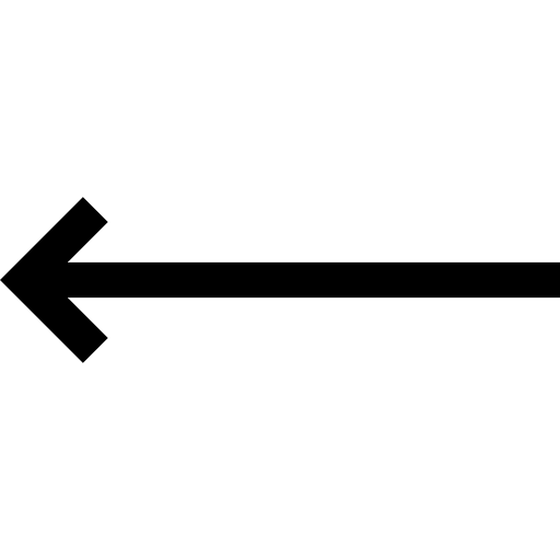 Left arrow previous back direction icon