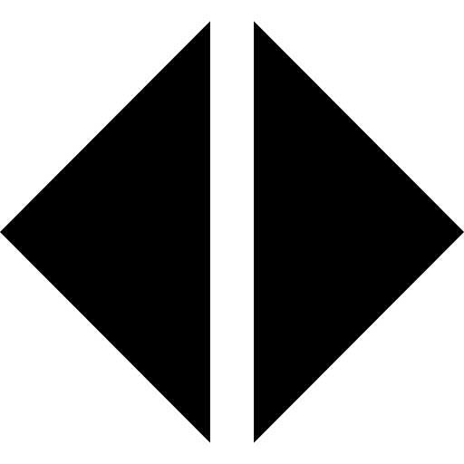 Double arrow arrows horizontal orientation icon