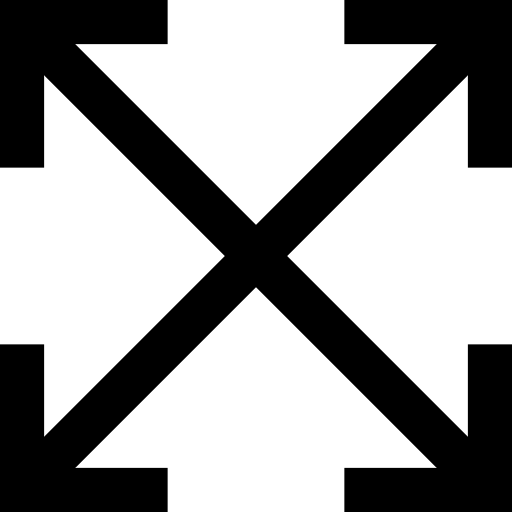 Expand direction diagonal arrows arrows icon