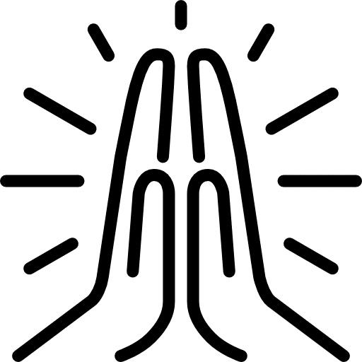 Praying worship cultures gestures icon