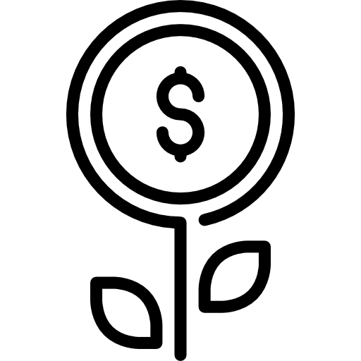 Coin money cash coins icon