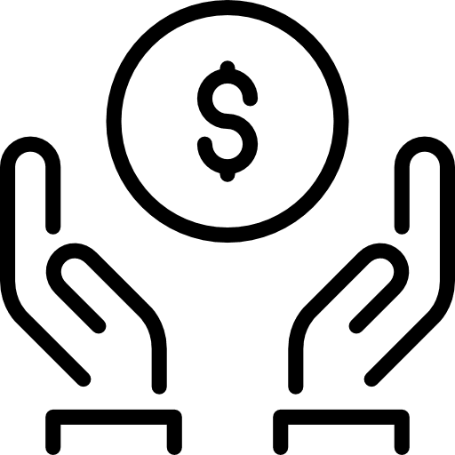 Donation solidarity hands and gestures miscellaneous icon