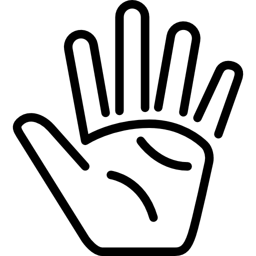 Hand hand catch hand gesture icon