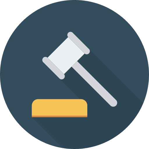 Auction justice bid law icon