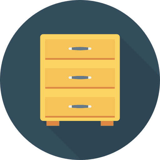 Cabinet file document storage icon