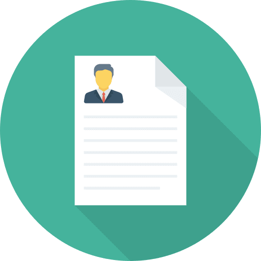 Curriculum vitae curriculum interface personal info icon