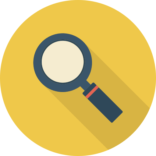 Magnifying glass detective search magnifying glass icon