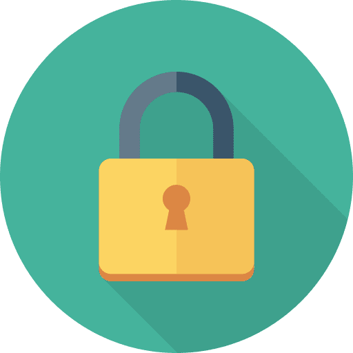 Padlock tools and utensils padlock secure icon