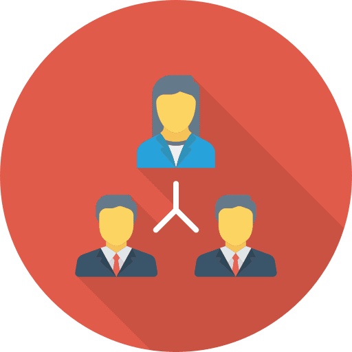 Teamwork networking man people icon