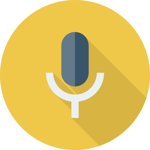 Microphone voice recording microphone sound icon
