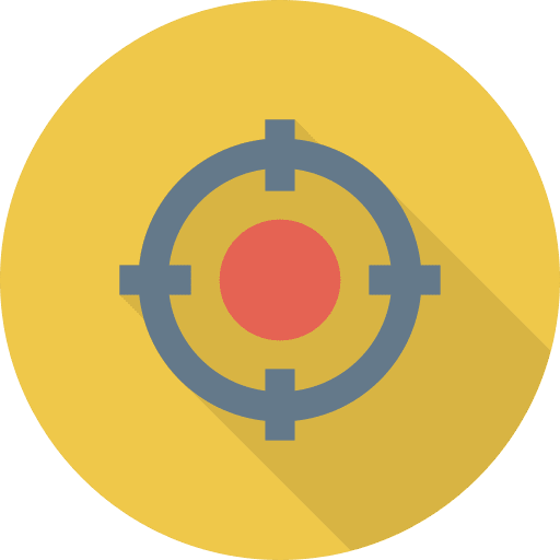 Target weapons seo and web target icon
