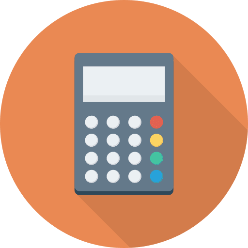Calculator maths technology business and finance icon