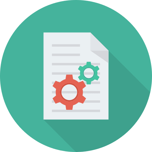 File interface document settings icon