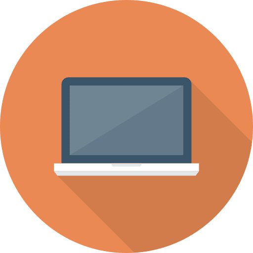 Laptop computer technology electronics icon