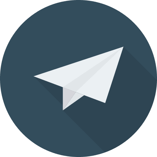 Message childhood airplane origami communications icon