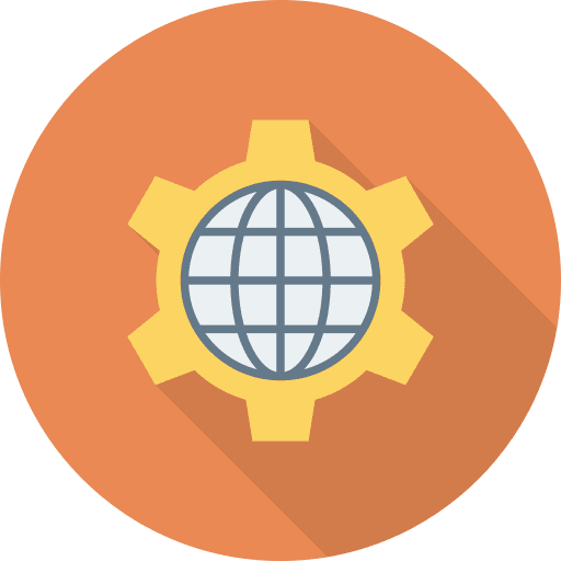 Settings internet global configuration icon