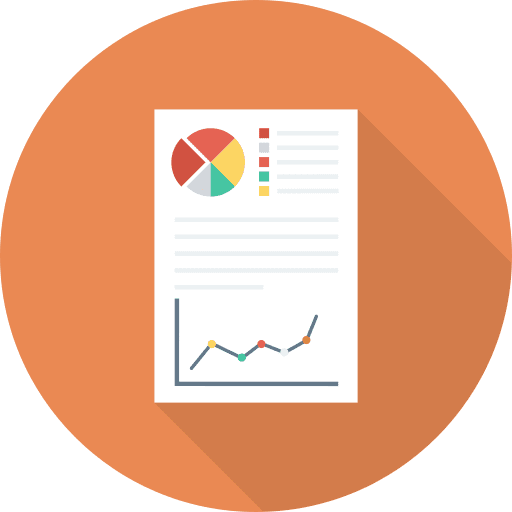 Analytics seo and web report business icon