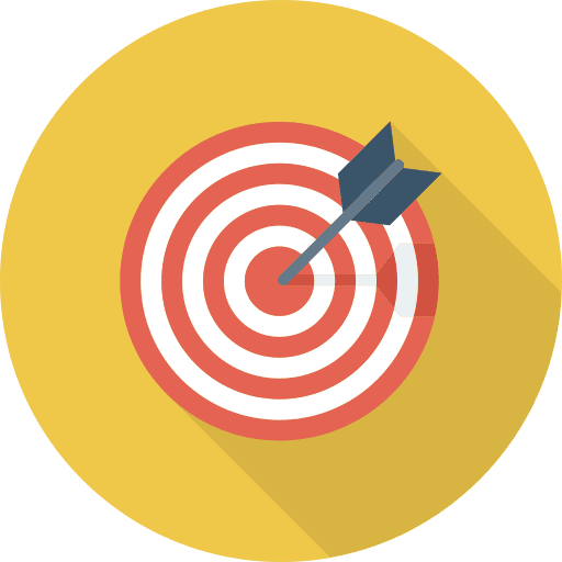 Target darts archery target icon