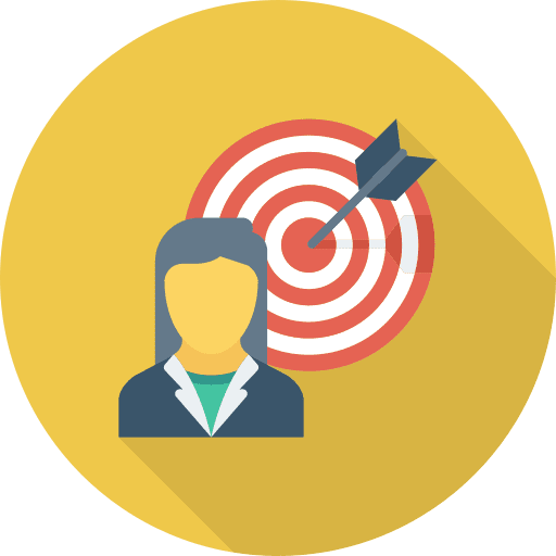 Target seo and web arrow darts icon