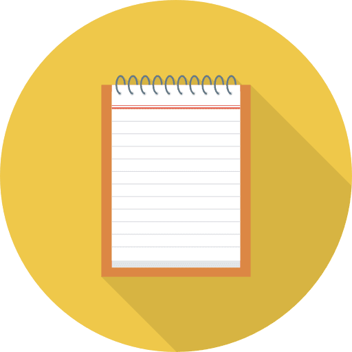 Notebook note education interface icon