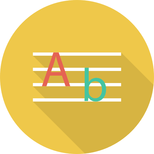 Calligraphy calligraphy letters education icon