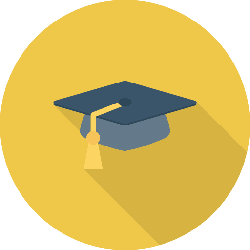 Mortarboard education academic academy icon