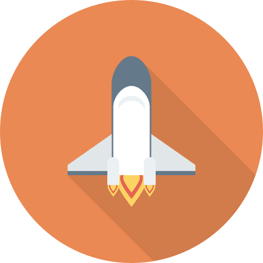 Rocket space ship launch rocket launch rocket ship icon