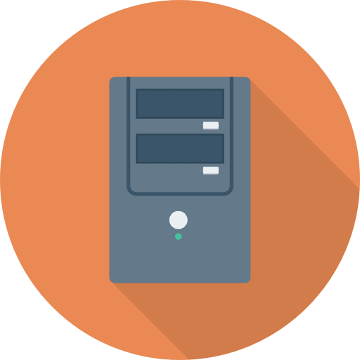 Server computer files database icon