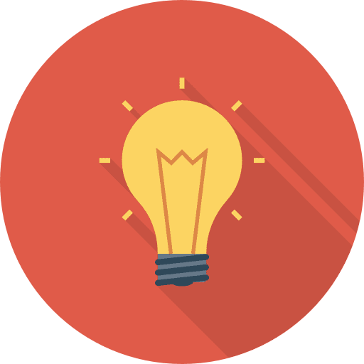 Light bulb illumination electronics technology icon