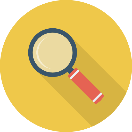 Magnifying glass search zoom detective icon