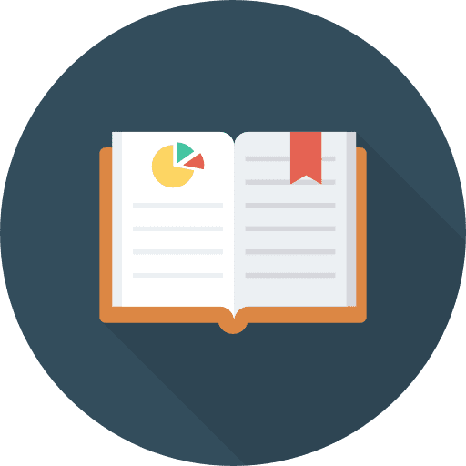 Open book library literature reading icon