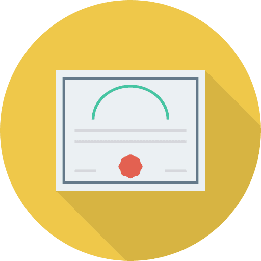 Certificate patent contract degree icon