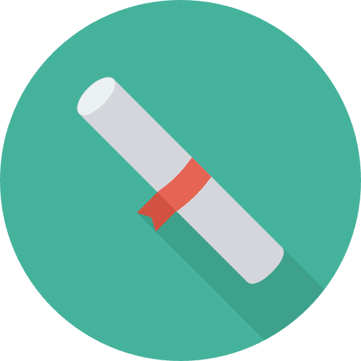 Degree degree contract education icon