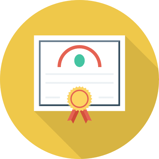 Diploma interface education certificate icon