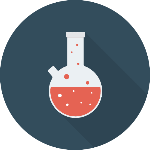 Flask test tube education chemistry icon