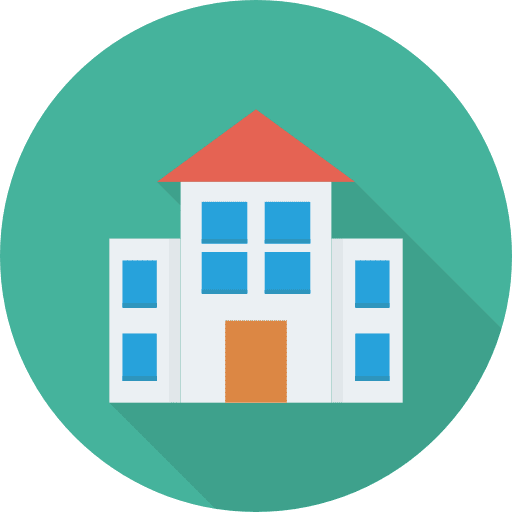 School buildings education college icon