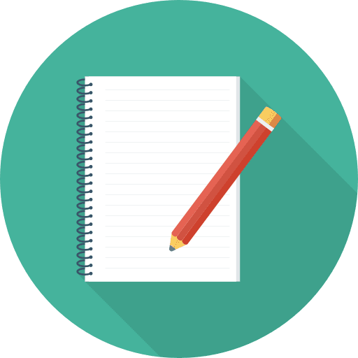 Notebook business agenda address book icon