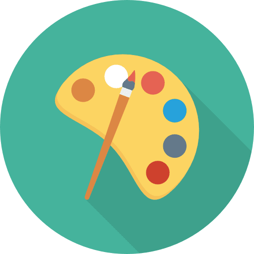 Paint palette artistic palette paint palette icon