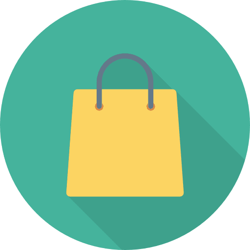 Shopping bag commerce and shopping paper shopping bag icon