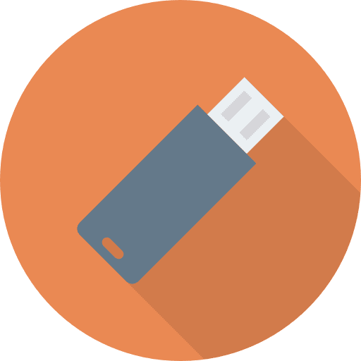 Usb usb file storage technology icon