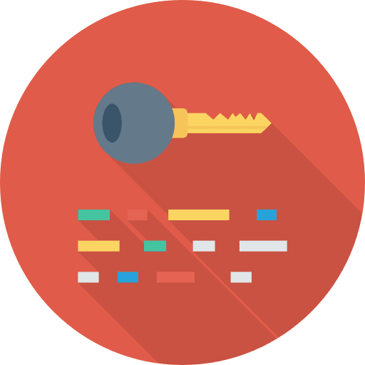 Keyword door key security key icon