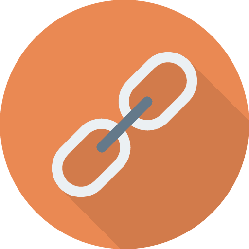 Link internet linked web page icon