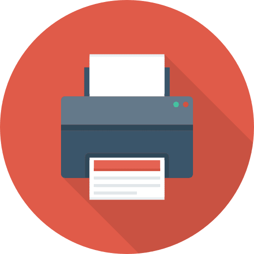 Printer tools and utensils electronics ink icon