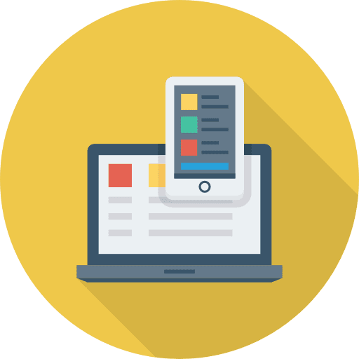 Responsive screen cellphone smartphone icon